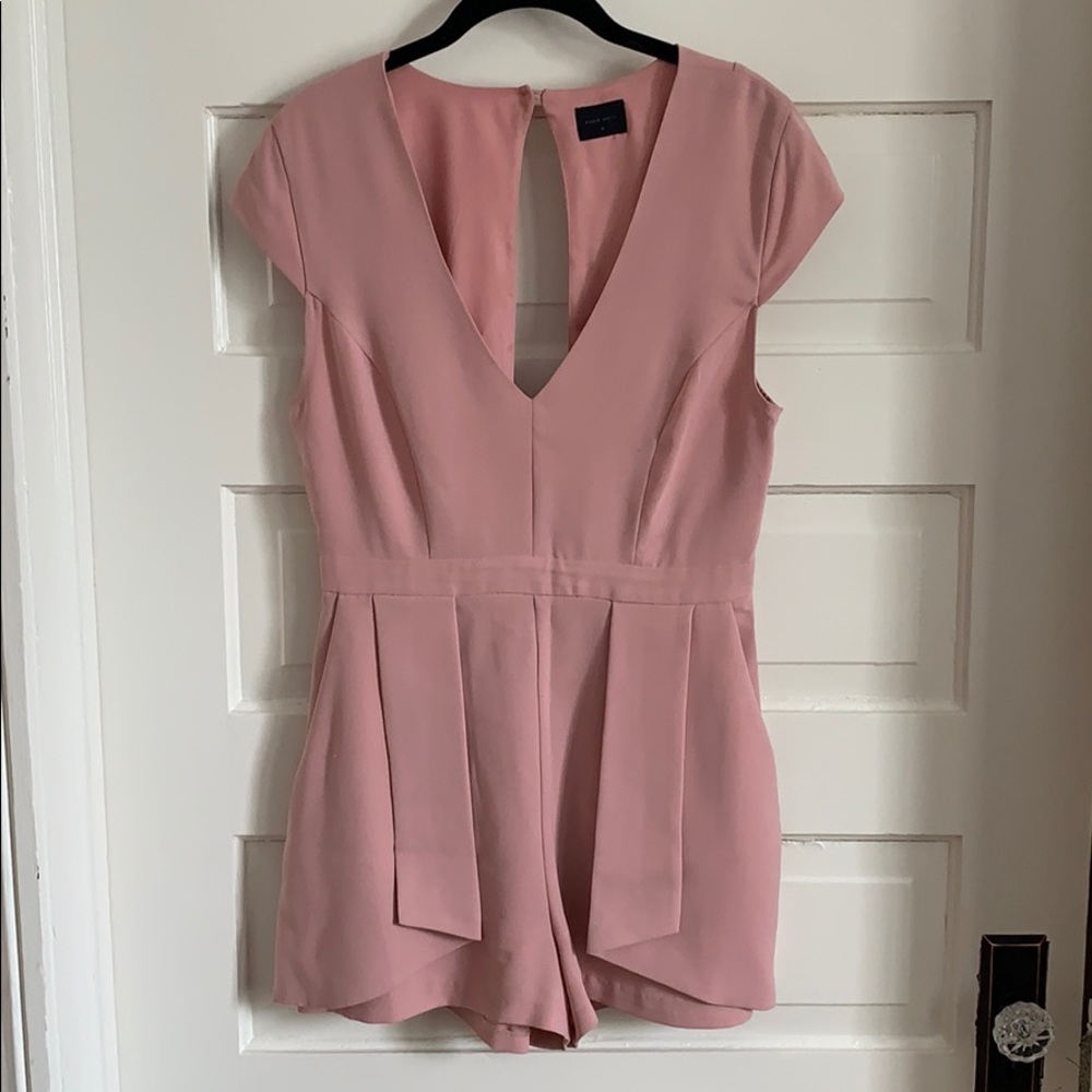 Pure Navy Blush Romper